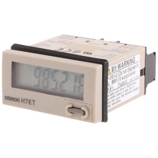 Omron 7 Digit Counter with 8.6mm LCD Display, Manual Reset, 4.5 to 30 V DC H7ET-NV1-B