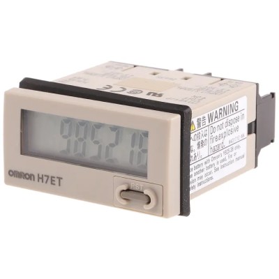 Omron 7 Digit Counter with 8.6mm LCD Display, Manual Reset, 4.5 to 30 V DC H7ET-NV1-B