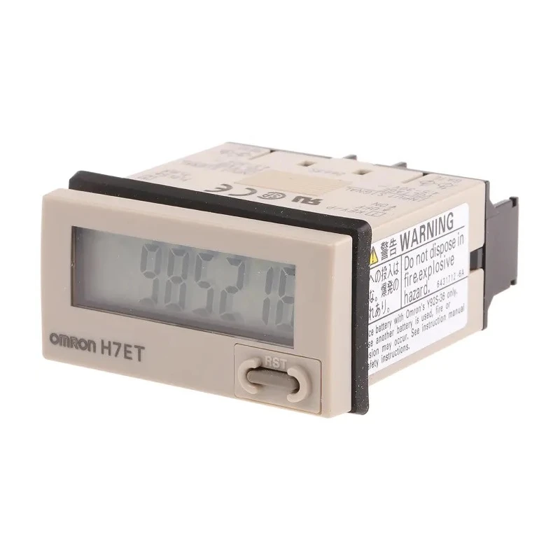 Omron 7 Digit Counter with 8.6mm LCD Display, Manual Reset, 4.5 to 30 V DC H7ET-NV1-B