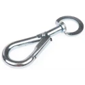 RS PRO Zinc Plated Steel Swivel Spring Hook Model 470-765 with 5.8 mm Link Diameter, 75 mm Length
