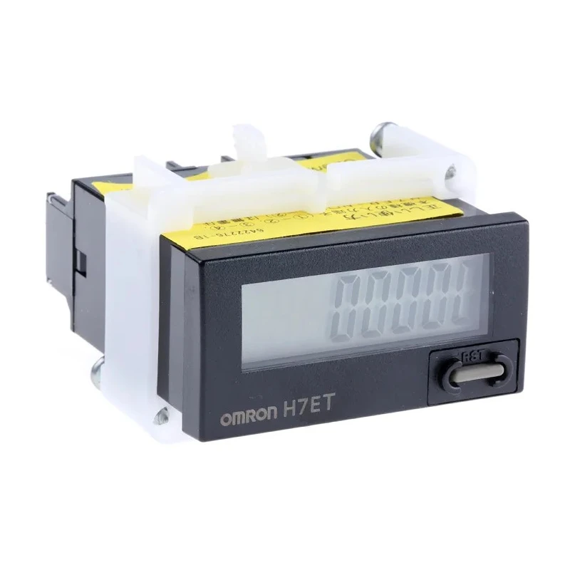 Omron 7 Digit Counter, 8.6mm Digit Height, Manual Reset, Shock Resistant, IP66 Rated H7ET-N1-B