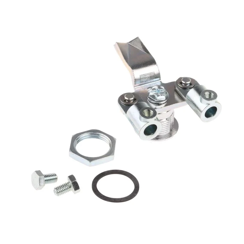 Steinbach & Vollman Zinc Three Point Lock, 14 mm Panel-to-Tongue Depth, 20.2 x 20.2 mm Cutout, Key Unlock 348-7078