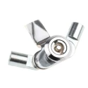 Steinbach & Vollman Zinc Three Point Lock, 14 mm Panel-to-Tongue Depth, 20.2 x 20.2 mm Cutout, Key Unlock 348-7078
