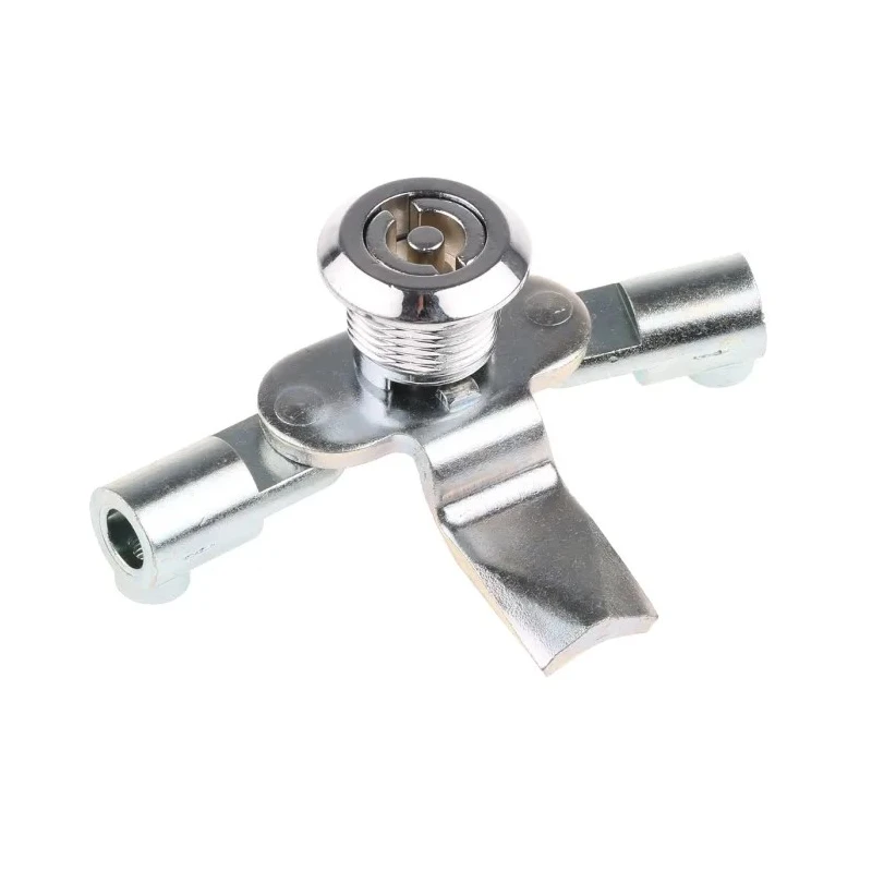 Steinbach & Vollman Zinc Three Point Lock, 14 mm Panel-to-Tongue Depth, 20.2 x 20.2 mm Cutout, Key Unlock 348-7078