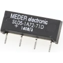 Meder Reed Relay SPNO SIL05 Series Fully Sealed Construction 200Vac Switching Voltage SIL05-1A72-71D