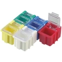 Licefa Red ABS 5 Cell Compartment Box 21 mm x 29 mm x 22 mm SMD-BOX N 1-2-3-6-1