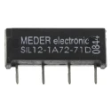 Meder Reed Relay Fully Sealed SPNO Relay 5 x 106 Electrical Life Contact Material Rhodium Switching Voltage SIL12-1A72-71D