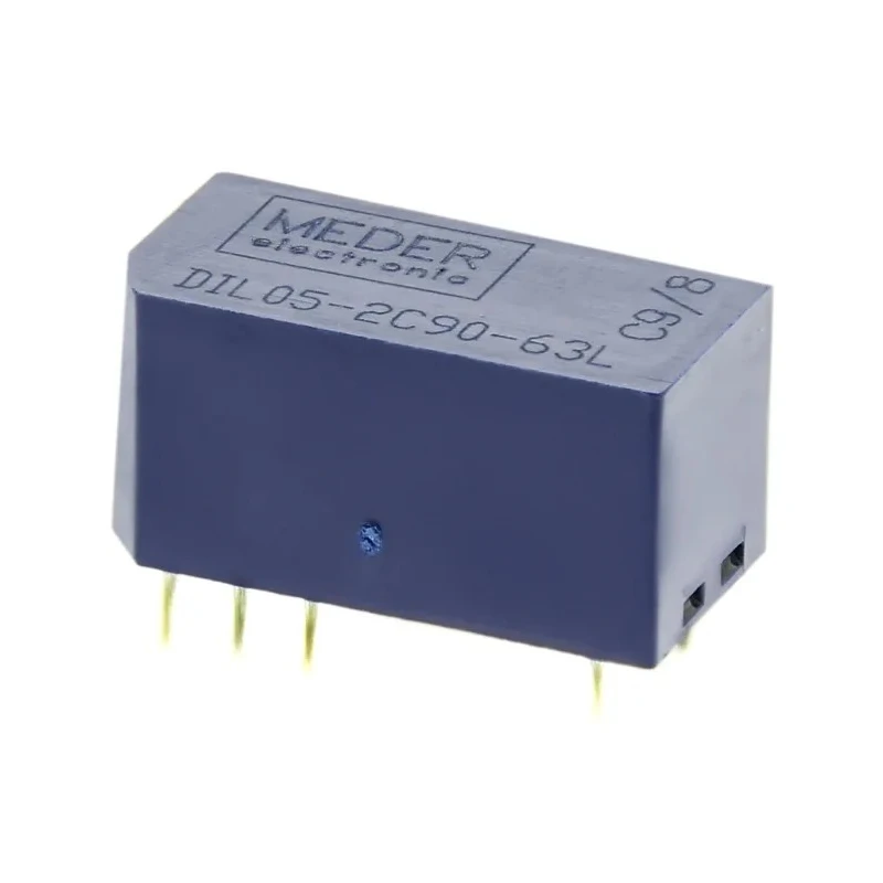 Meder Reed Relay CRR03 Series , DPCO DIL Relay with Rhodium Contact, PU Resin Sealed, Operating Temp -20 to DIL05-2C90-63L