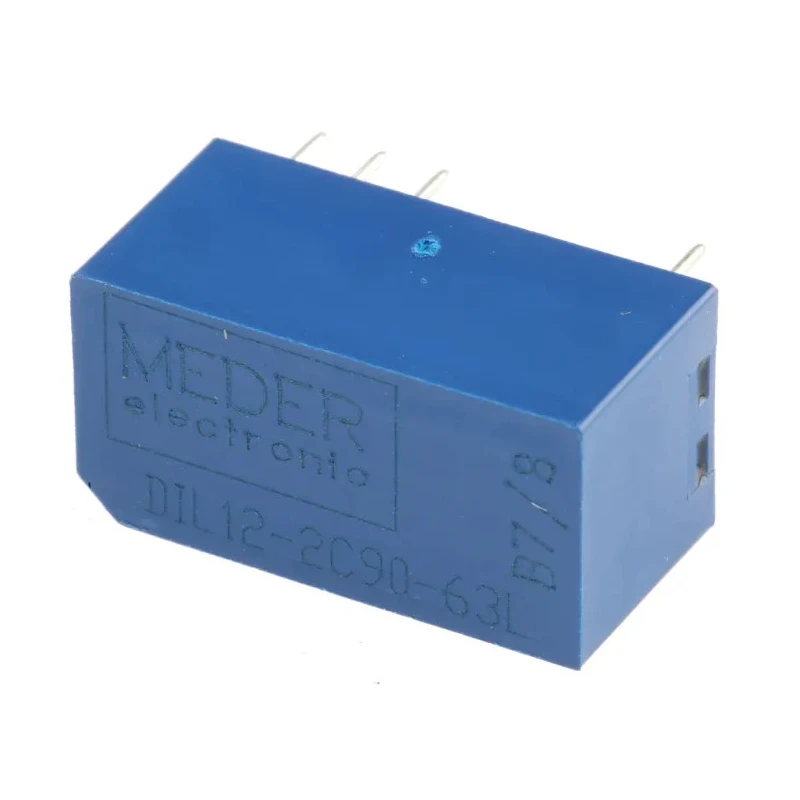 Meder Reed Relay DIL12-2C90-63L Sealed PU Resin, DPCO with Rhodium Contact Material DIL12-2C90-63L