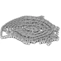 Wippermann Stainless Steel 08B-1 Roller Chain, 17 mm Pin Length, 5 m Length, 462 Series, ISO 606 (DIN 8187) 462RF