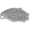 Wippermann Stainless Steel 08B-1 Roller Chain, 17 mm Pin Length, 5 m Length, 462 Series, ISO 606 (DIN 8187) 462RF