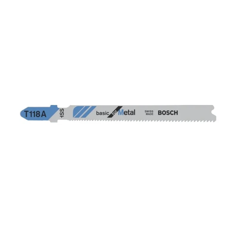 Bosch Jigsaw Blade 24 Teeth Per Inch for Non-Ferrous and Ferrous Sheet Metal, High-Speed Steel, 92 mm 2608631507