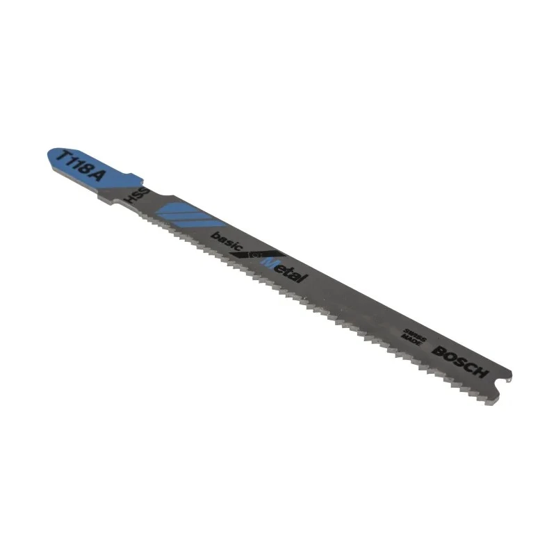 Bosch Jigsaw Blade 24 Teeth Per Inch for Non-Ferrous and Ferrous Sheet Metal, High-Speed Steel, 92 mm 2608631507