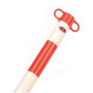 JSP Red and White ABS Barrier Post, 900mm Height, 40mm Diameter HDE100-005-400