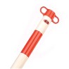 JSP Red and White ABS Barrier Post, 900mm Height, 40mm Diameter HDE100-005-400