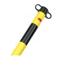 JSP Black Yellow ABS Barrier Post 900mm Height 40mm Diameter HDE100-005-300
