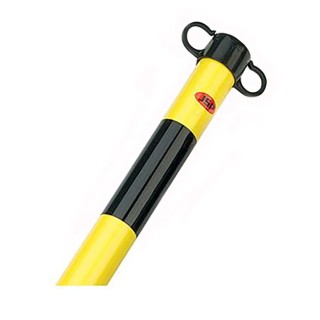 JSP Black Yellow ABS Barrier Post 900mm Height 40mm Diameter HDE100-005-300