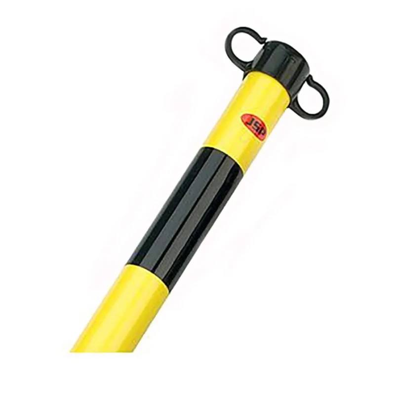 JSP Black Yellow ABS Barrier Post 900mm Height 40mm Diameter HDE100-005-300