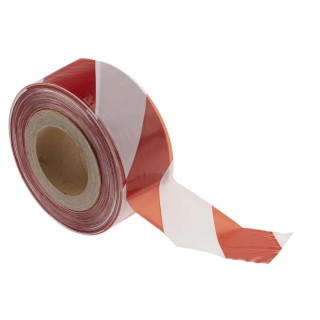 JSP Red White Polyethylene 70mm Width 500m Length Non-Adhesive Barrier Tape HDH001-005-400
