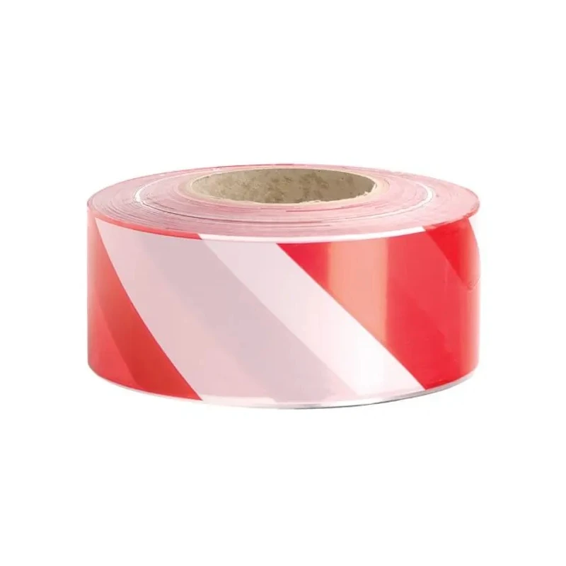 JSP Red White Polyethylene 70mm Width 500m Length Non-Adhesive Barrier Tape HDH001-005-400