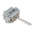 EDAC 20 Way Straight D-Sub Connector Male with Gold over Nickel Phosphor Bronze Contacts 516-020-000-301