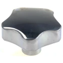 RS PRO Silver Aluminium Multiple Lobes Clamping Knob, Threaded Hole, 60 mm Diameter, M12 Thread Length 32mm 478-412