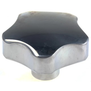 RS PRO Silver Aluminium Multiple Lobes Clamping Knob, Threaded Hole, 60 mm Diameter, M12 Thread Length 32mm 478-412