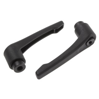 RS PRO Steel Clamping Lever Female Thread M8 x 12 mm Fibreglass Reinforced Nylon Handle Black 83mm 478-349