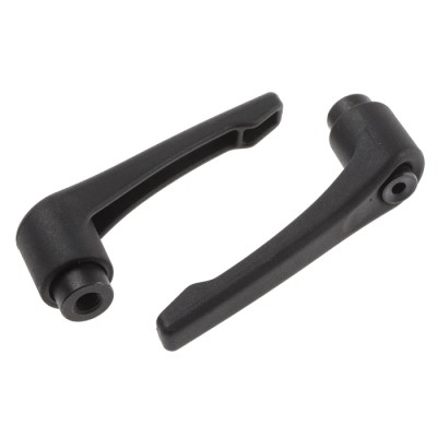 RS PRO Steel Clamping Lever Female Thread M8 x 12 mm Fibreglass Reinforced Nylon Handle Black 83mm 478-349