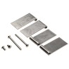 Pinet Stainless Steel Flag Hinge with Lift Off Pin, 80 mm x 40 mm x 3 mm 347-8399