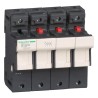 Schneider Electric 50A Rail Mount Fuse Holder for 14 mm x 51 mm, 3-Pole, 690V ac DF143NC