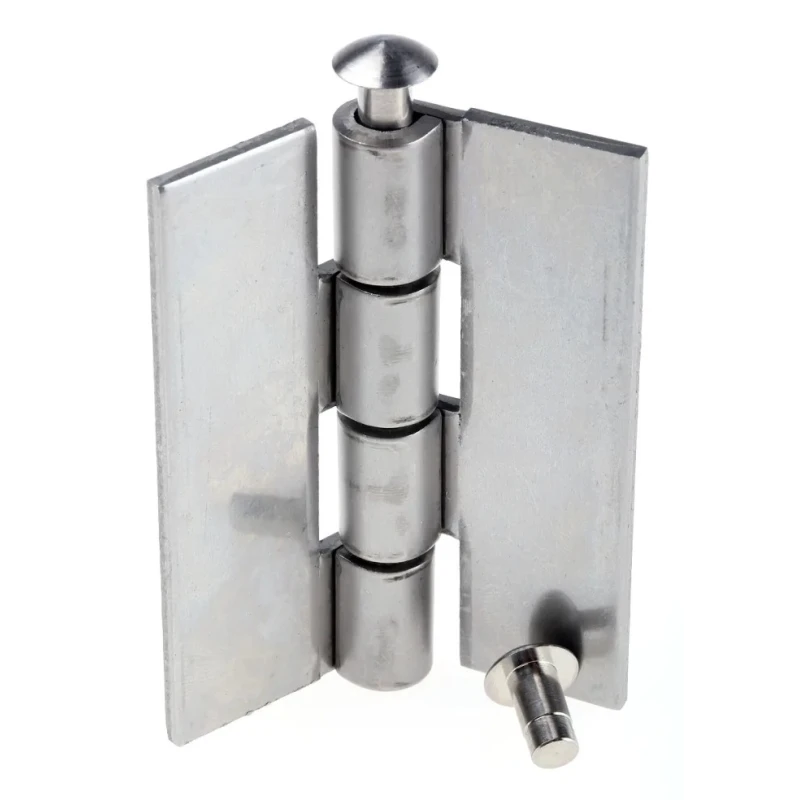 Pinet Steel 316 Stainless Steel Butt Hinge, Rivet Fixing, 80 mm x 30 mm x 3 mm 347-8434