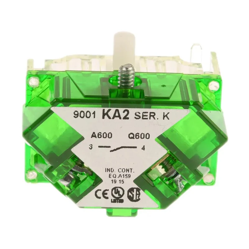 Schneider Electric Harmony Series Contact Block, 0V, 600 V, 10A, Screw Clamp Terminal, 1 NO 9001KA2
