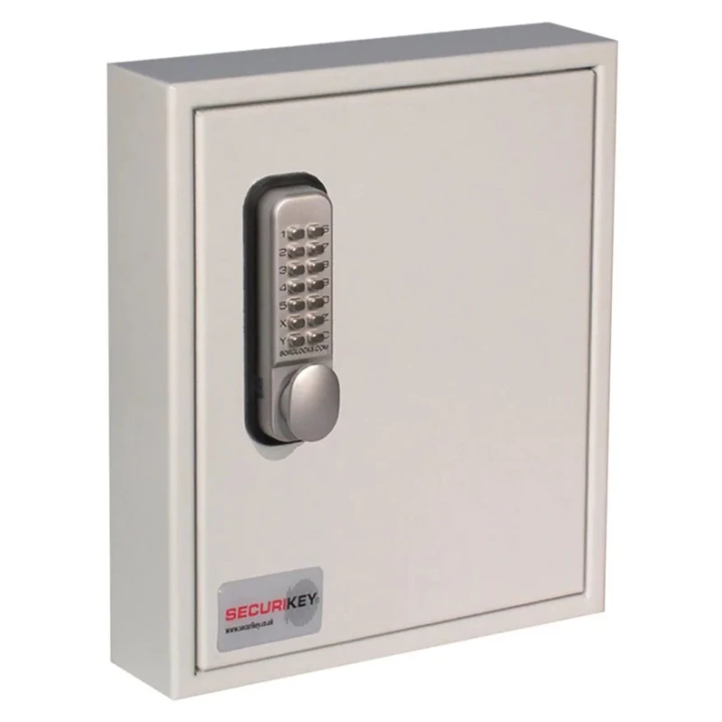 Securikey Grey Steel Wall-Mount Digital Key Cabinet 48 Key Capacity KC048PHZZ2200SL