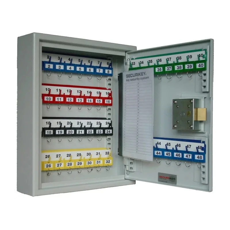 Securikey Grey Steel Wall-Mount Digital Key Cabinet 48 Key Capacity KC048PHZZ2200SL