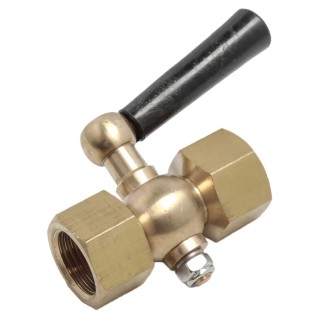 RS PRO Pressure Gauge Cock 1/2 in BSP Female Connections, Maximum Operating Pressure 16 bar 352-2014