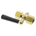 RS PRO Pressure Gauge Cock Brass Body 3/8 in BSP Female Thread Max Pressure 16 bar 352-1998