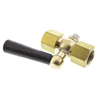 RS PRO Pressure Gauge Cock Brass Body 3/8 in BSP Female Thread Max Pressure 16 bar 352-1998