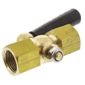 RS PRO Pressure Gauge Cock Brass Body 3/8 in BSP Female Thread Max Pressure 16 bar 352-1998