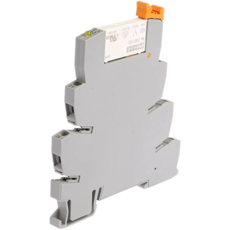 Phoenix Contact Electromechanical Interface Relay Module DIN Rail Mount 24V AC/DC Coil SPDT Contact 11mA Coil Current 2966184