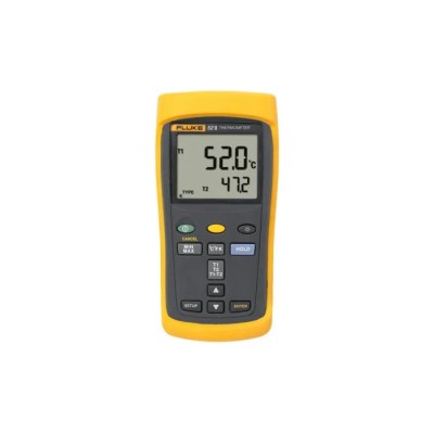 Fluke Type J, K, Type T, Type E Probe Handheld Digital Thermometer 1767°C Max, ±0.05% + 0.3°C Accuracy 52 II 120959-540 M