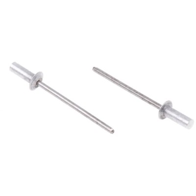 POP Aluminium Blind Rivet 3.2mm Diameter, 9mm Length, Steel Mandrel AD46SB