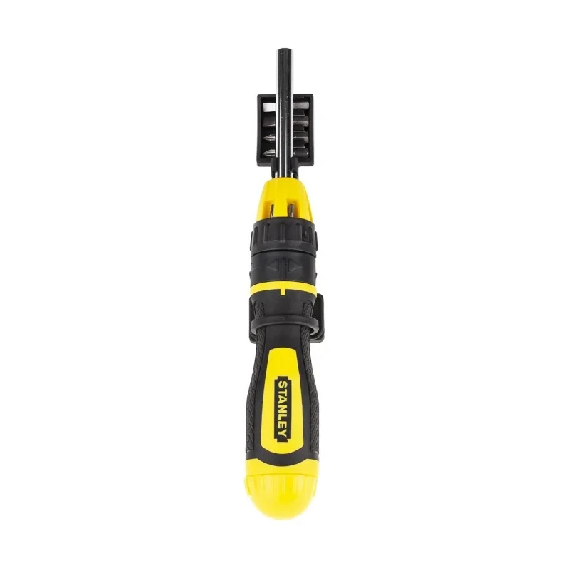 Stanley Ratchet Screwdriver & Bit Set, Phillips, Pozidriv, Slotted, Square Tips, 250mm Length 100630-540 XL