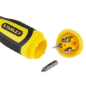 Stanley Ratchet Screwdriver & Bit Set, Phillips, Pozidriv, Slotted, Square Tips, 250mm Length 100630-540 XL