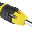Stanley Ratchet Screwdriver & Bit Set, Phillips, Pozidriv, Slotted, Square Tips, 250mm Length 100630-540 XL