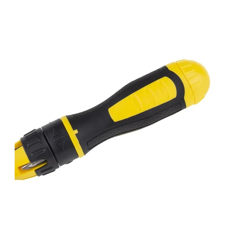 Stanley Ratchet Screwdriver & Bit Set, Phillips, Pozidriv, Slotted, Square Tips, 250mm Length 100630-540 XL