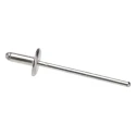 POP Aluminium Blind Rivet 3.2 mm, Dome Head, Large Flange, Aluminium Body, Steel Mandrel TAPD46BSLF9.5
