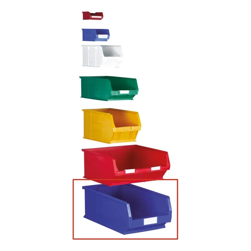 RS PRO Polypropylene Storage Bin, 510 mm x 315 mm x 200 mm, Yellow 350-5867
