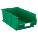 RS PRO Polypropylene Semi-Open Fronted Storage Bin 510 mm x 315 mm x 200 mm Green 350-5895
