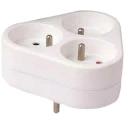 RS PRO 3 Way Adapter Europe Europe, 16A Current, 3680W Power 481-351